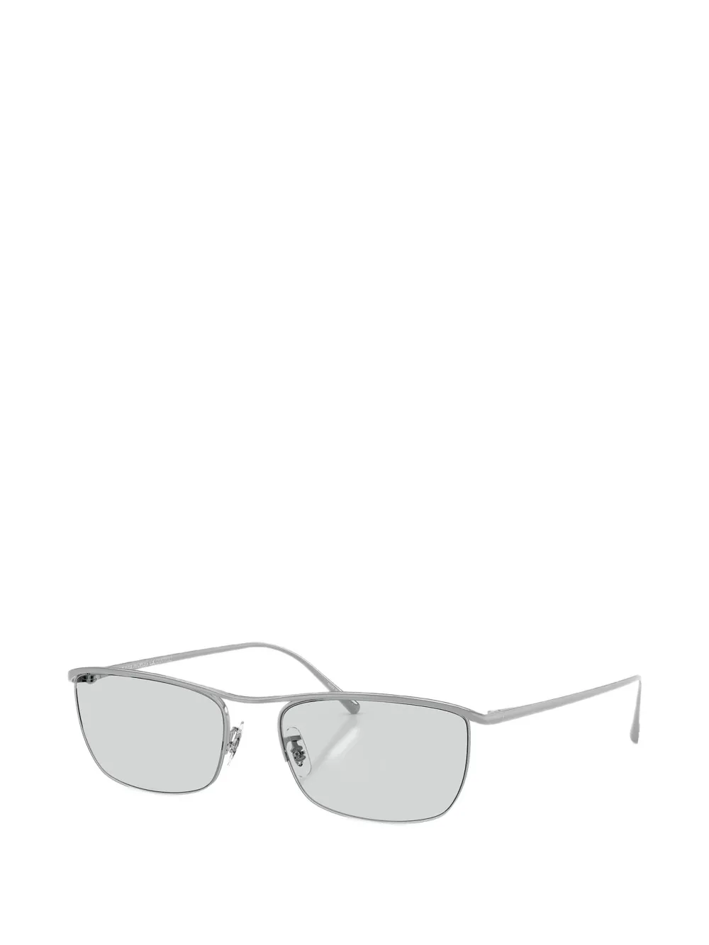 Oliver Peoples EZ-Y bril met rechthoekig montuur Zilver
