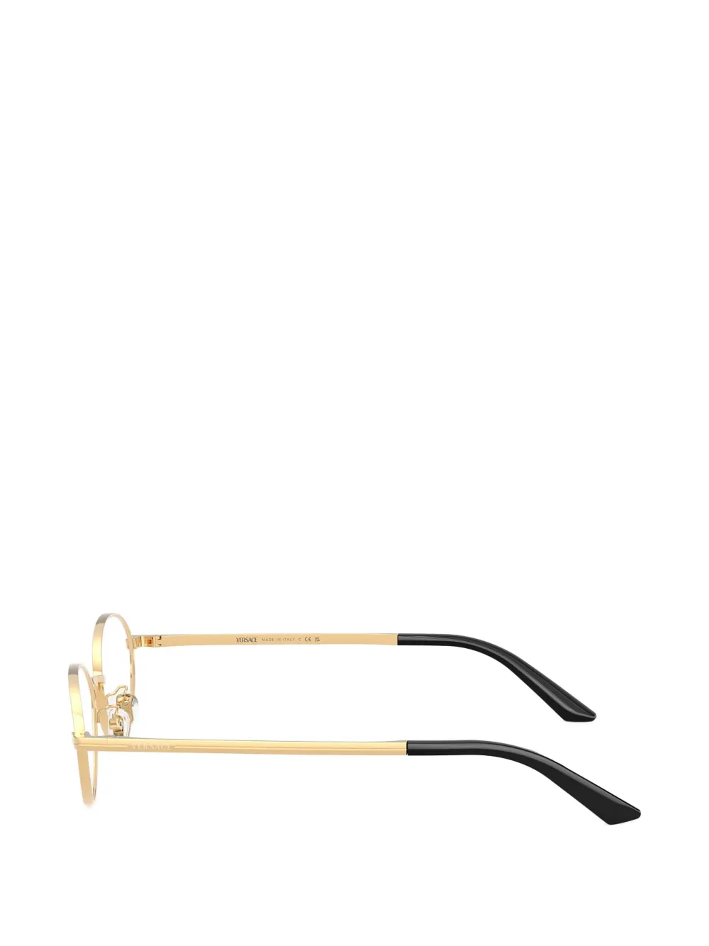 Versace Eyewear Bril met rond montuur Goud