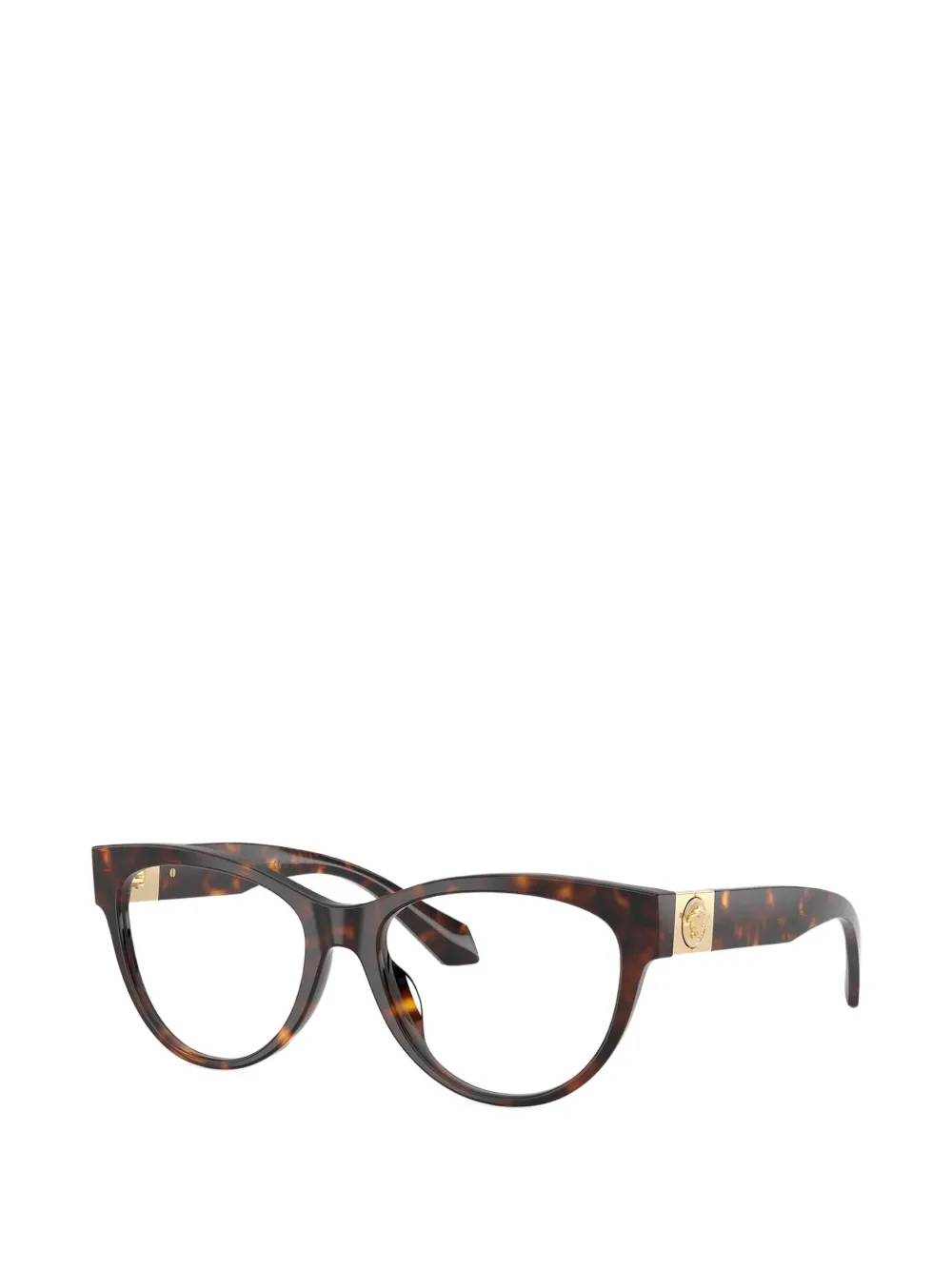 Versace Eyewear Bril met cat-eye montuur en Medusa-detail Bruin