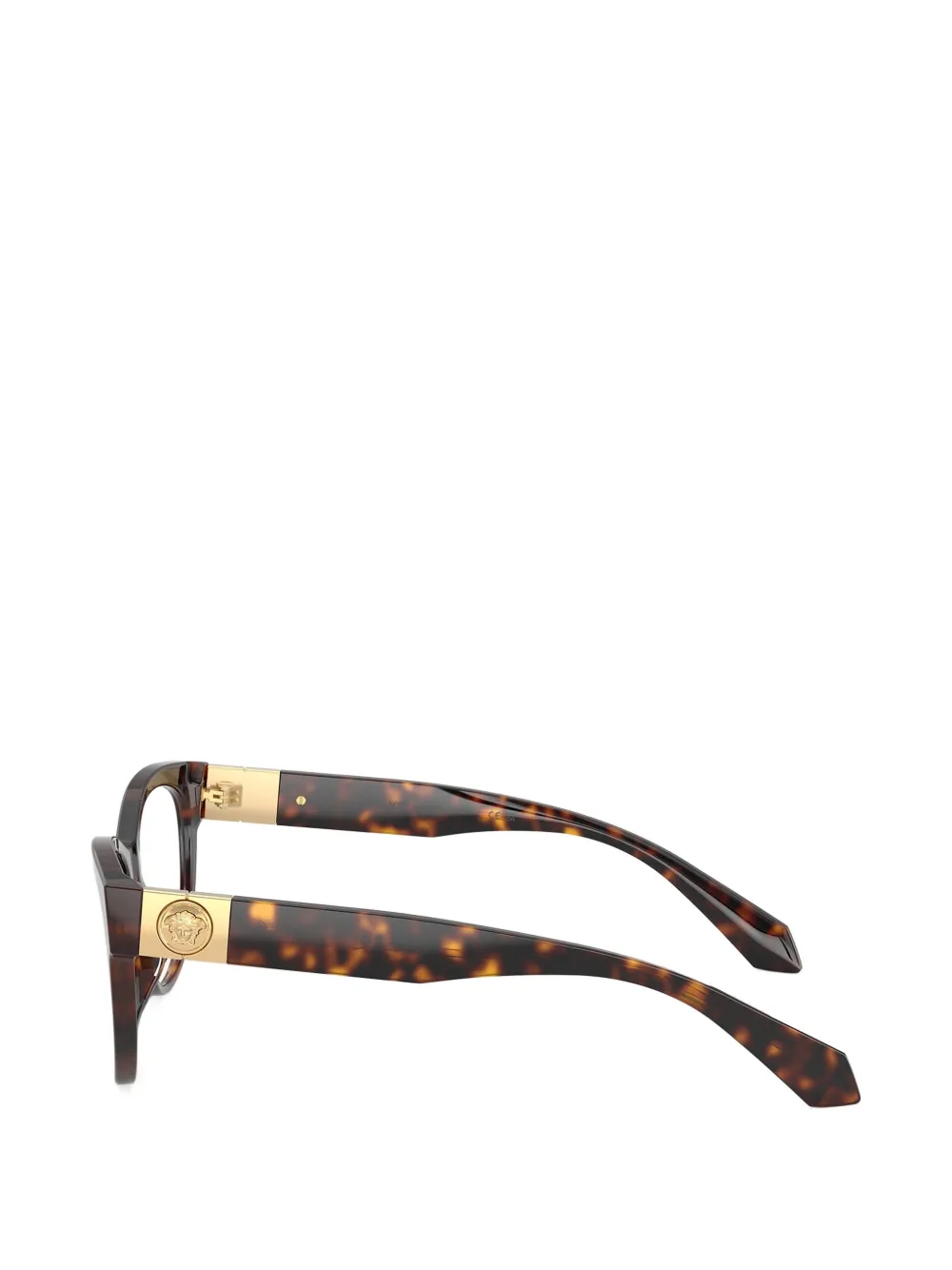 Versace Eyewear Bril met cat-eye montuur en Medusa-detail Bruin