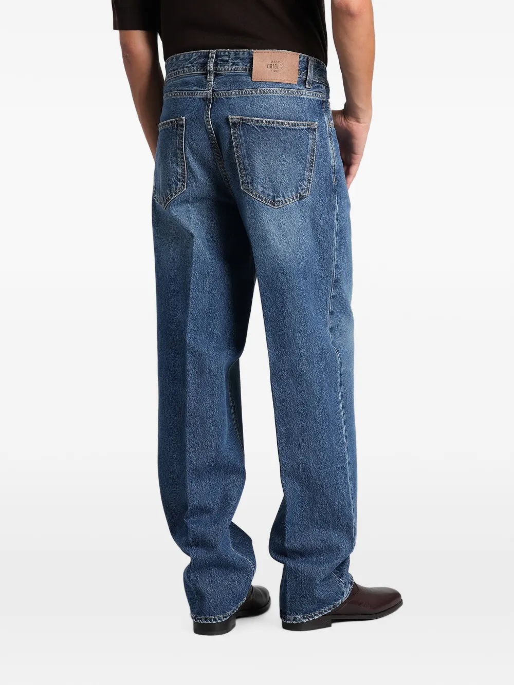 Briglia 1949 Dennis ruimvallende jeans met vervaagd effect Blauw