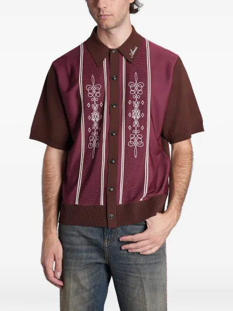 AMIRI MA paneled knit shirt