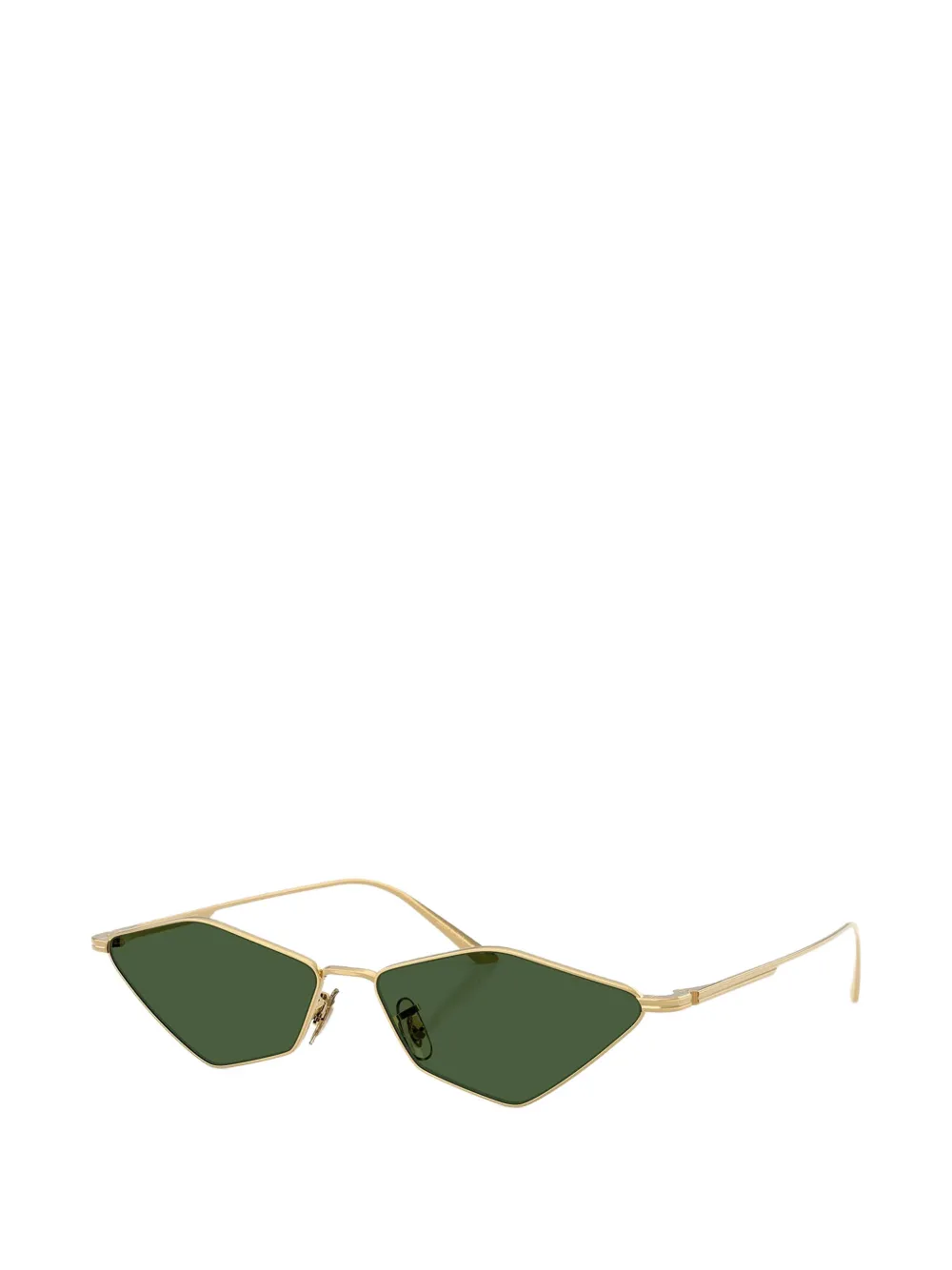 KHAITE x Oliver Peoples 2001C zonnebril met geometrisch montuur Goud