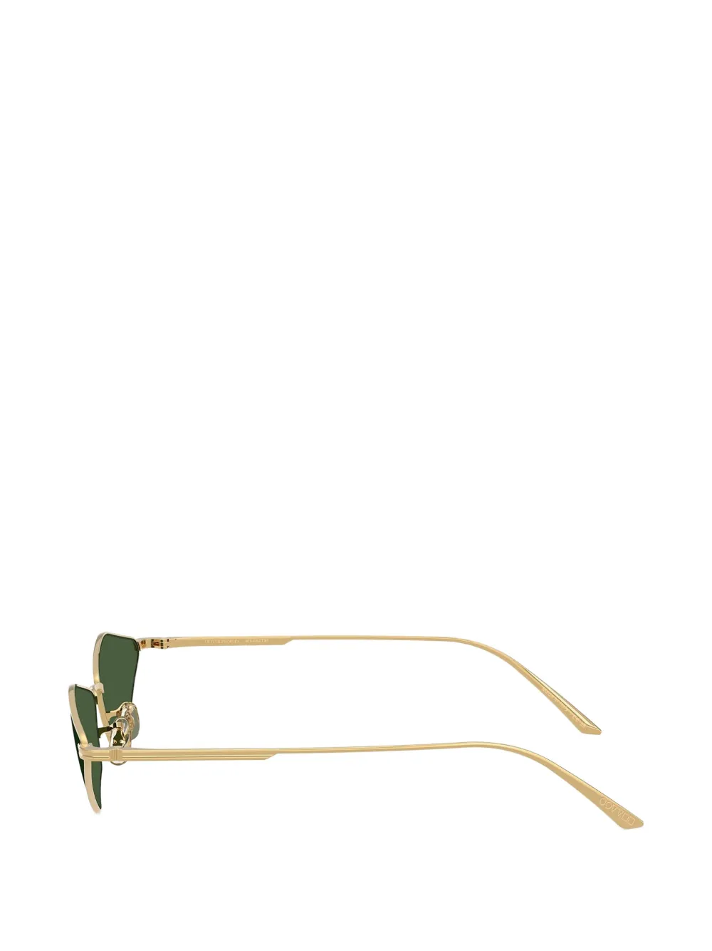KHAITE x Oliver Peoples 2001C zonnebril met geometrisch montuur Goud