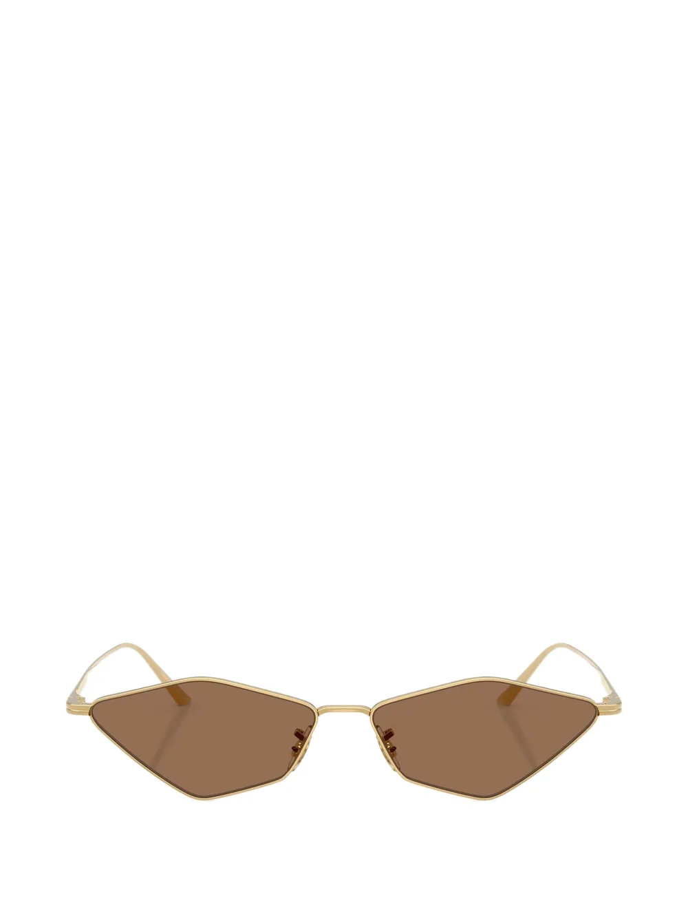 Oliver Peoples 2001C zonnebril met geometrisch montuur Goud