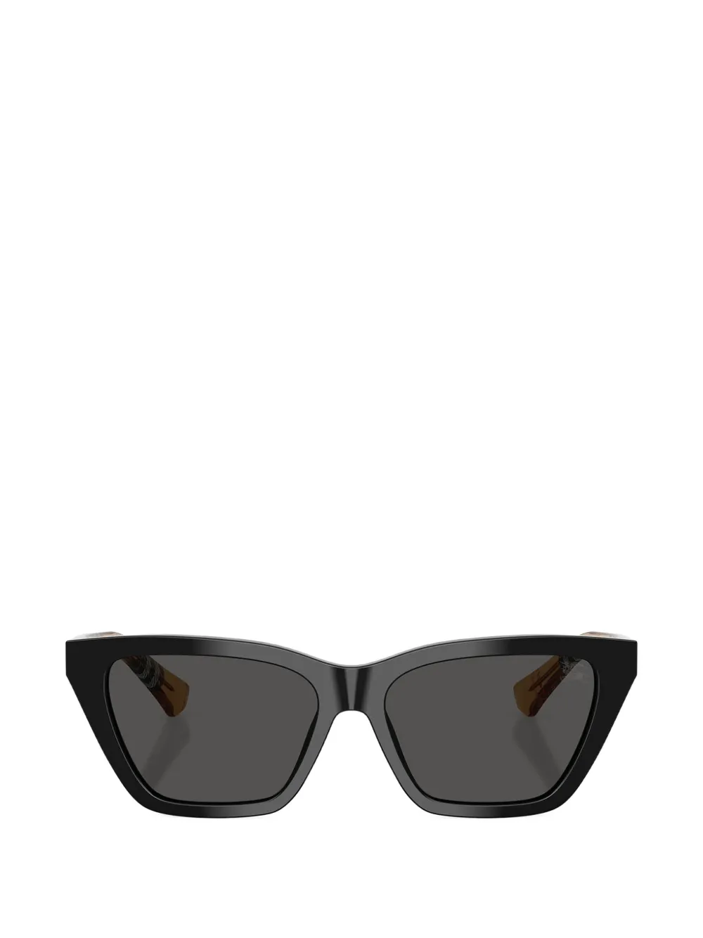 Burberry Eyewear Geruite zonnebril met cat-eye montuur Zwart
