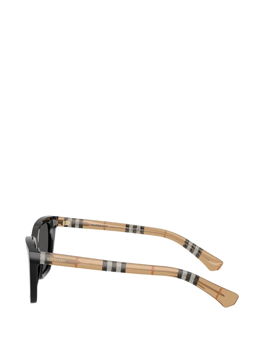 Burberry Eyewear Geruite zonnebril met cat-eye montuur Zwart