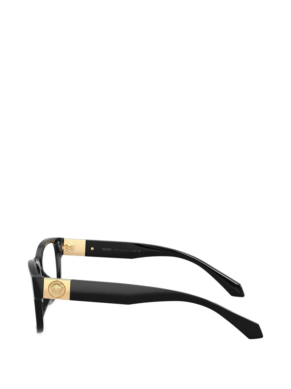 Versace Eyewear Bril met rechthoekig montuur Zwart