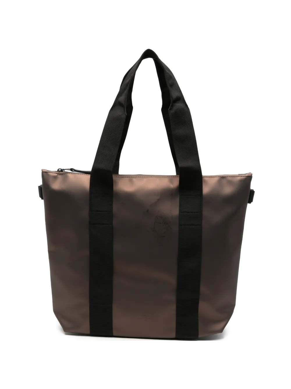 Rains logo-embossed shoulder bag - Braun