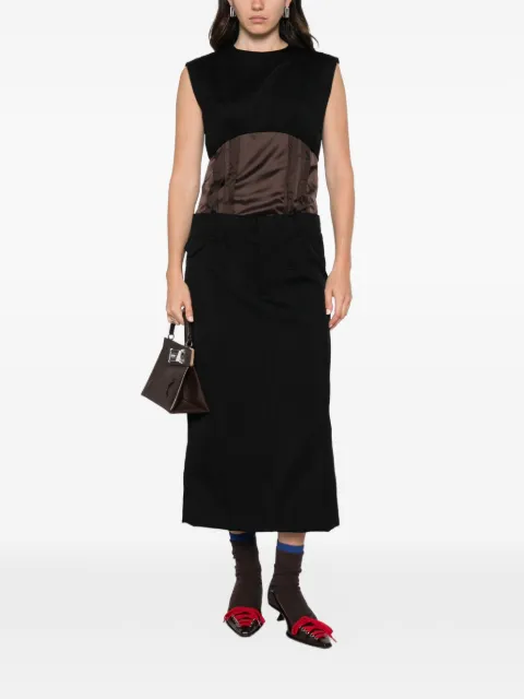 Marni virgin wool cut-out dress
