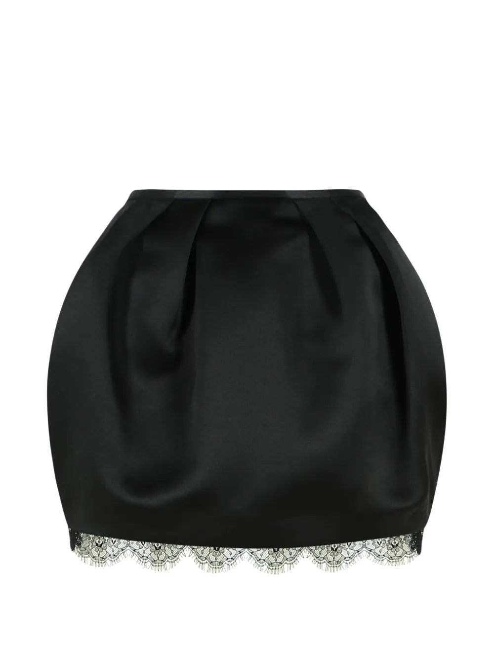 Blumarine lace-trim pleated skirt