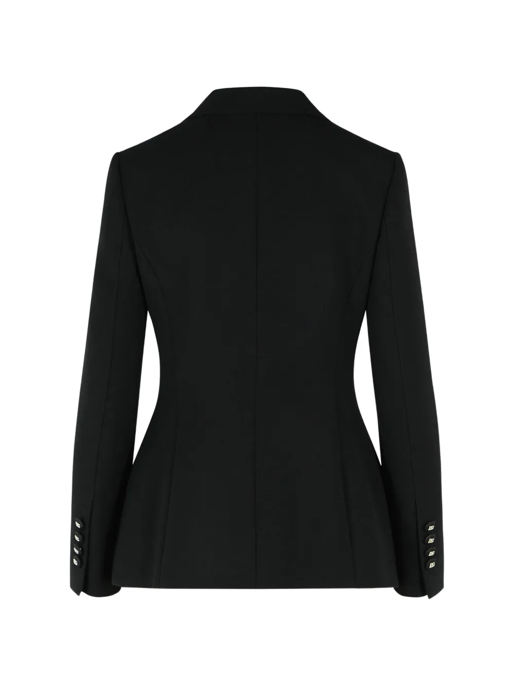 Dolce & Gabbana Jack met enkele rij knopen en DG-logo Zwart