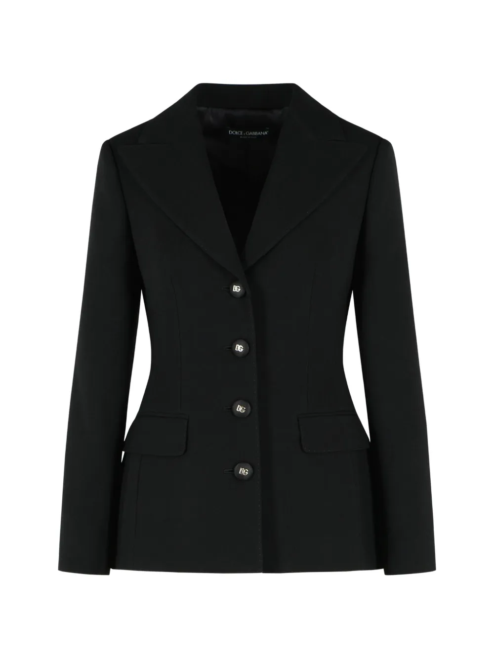 Dolce & Gabbana DG logo single-breasted jacket - Nero