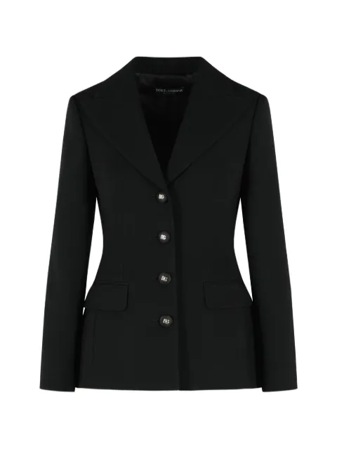 Dolce & Gabbana DG logo single-breasted jacket