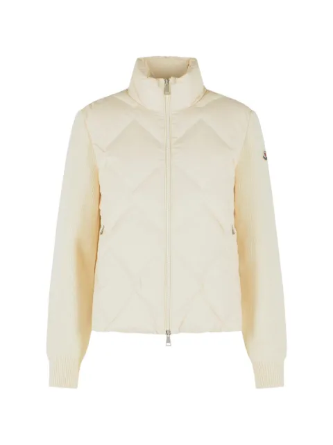 Moncler quilted panelled cardigan