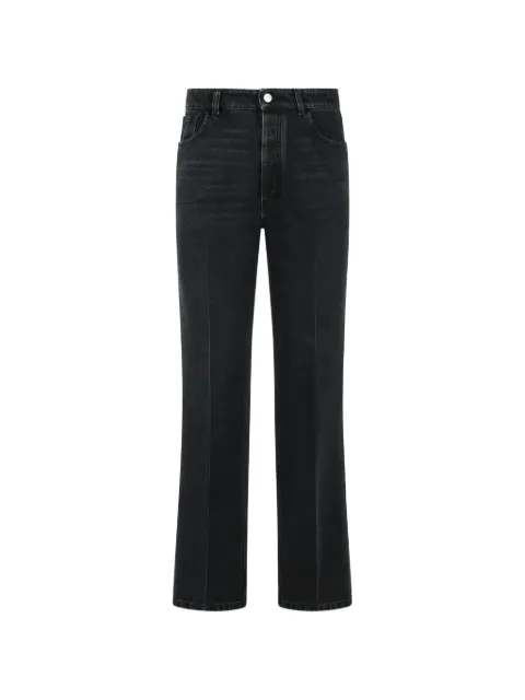 Marni logo-patch wide-leg jeans