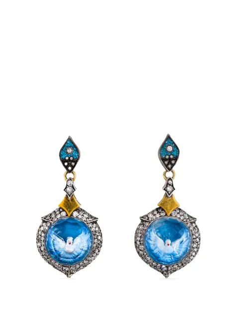 Sevan Bıçakçı diamond dove drop earrings