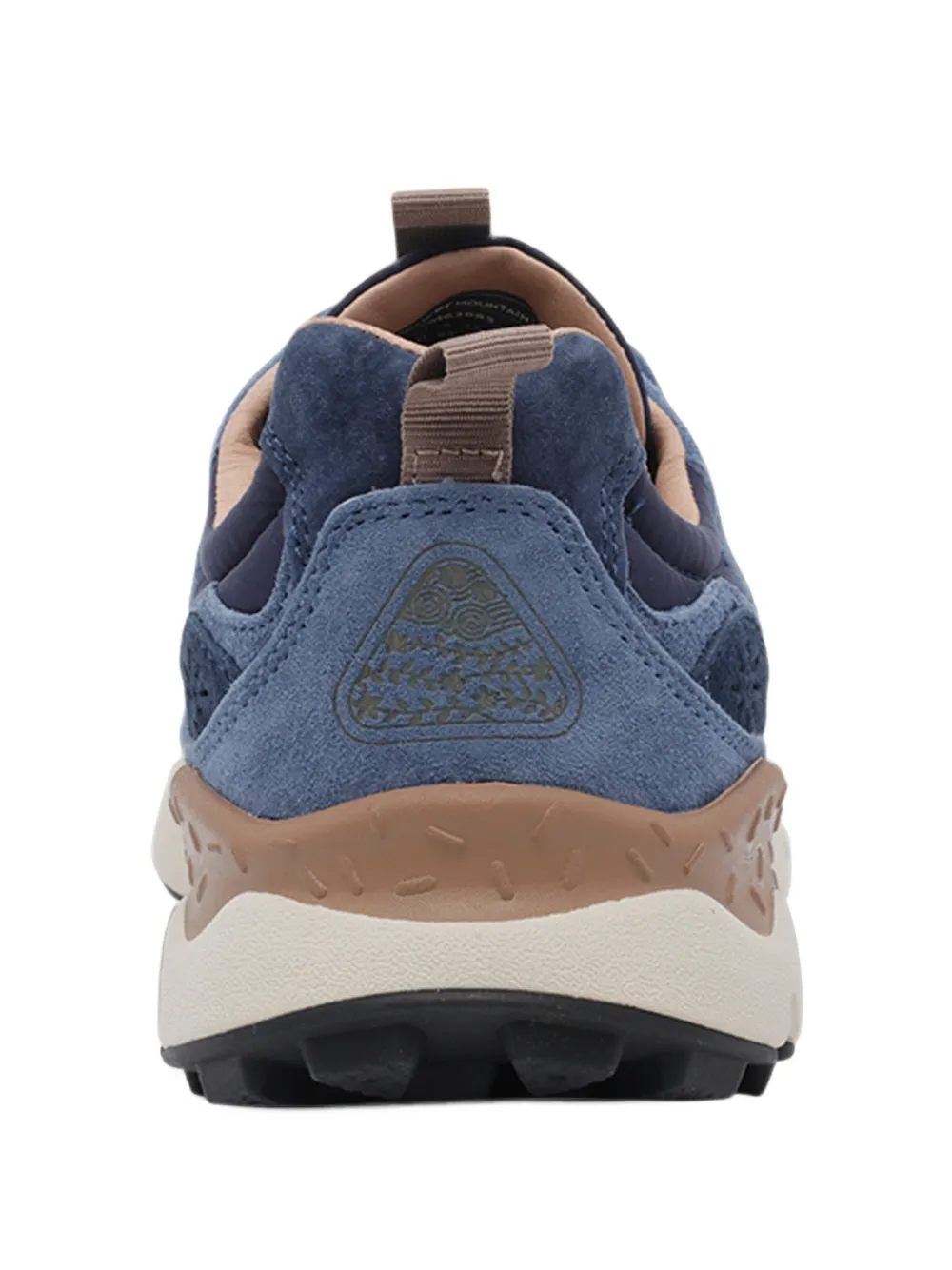 FLOWER MOUNTAIN Yamano 3 suede-panelled sneakers Blauw
