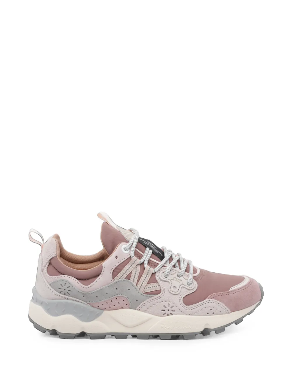 FLOWER MOUNTAIN Yamano 3 suede-panelled perforated sneakers