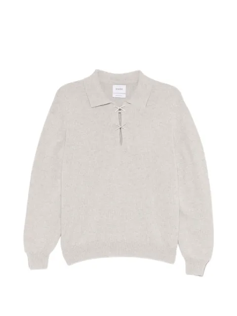 Barrie sparkling-cross polo sweater