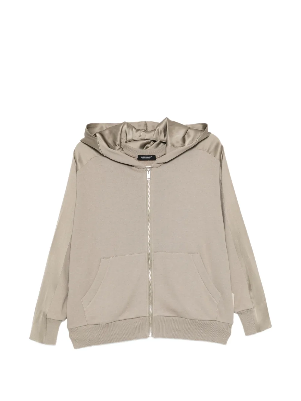 Undercover panelled zip-up hoodie - Toni neutri