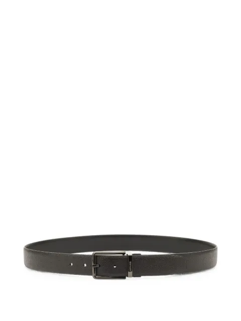 Lottusse reversible grained leather belt