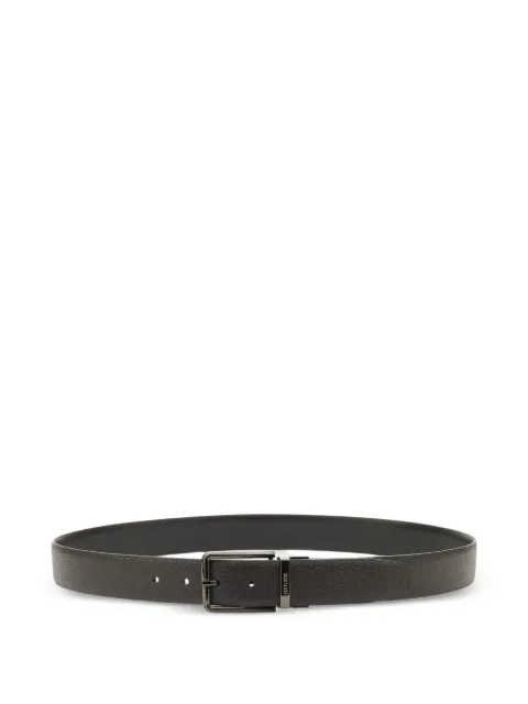 Lottusse reversible grained leather belt