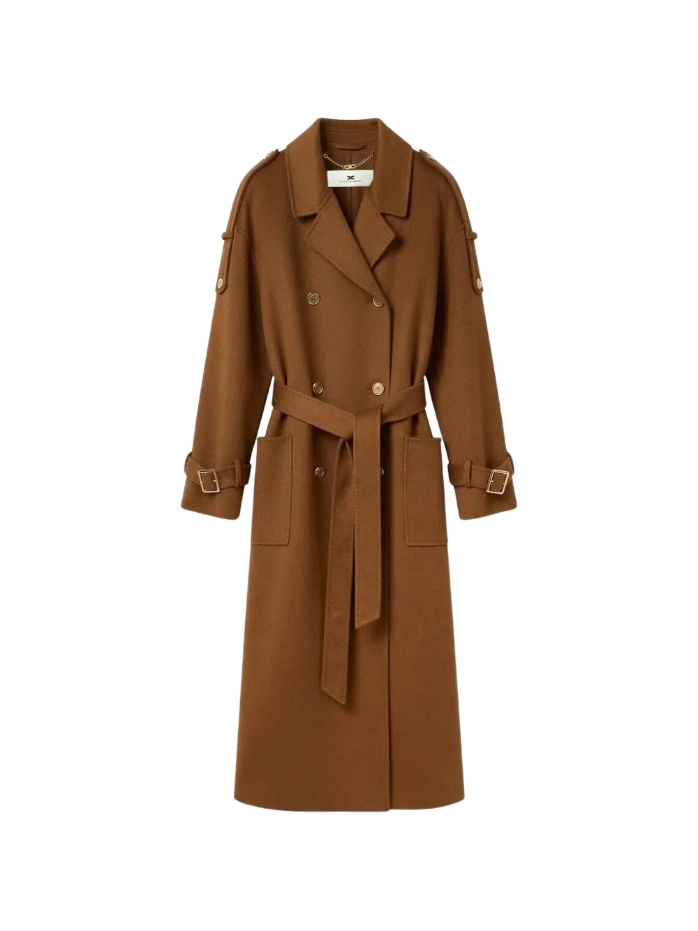 Elisabetta Franchi double-breasted belted coat