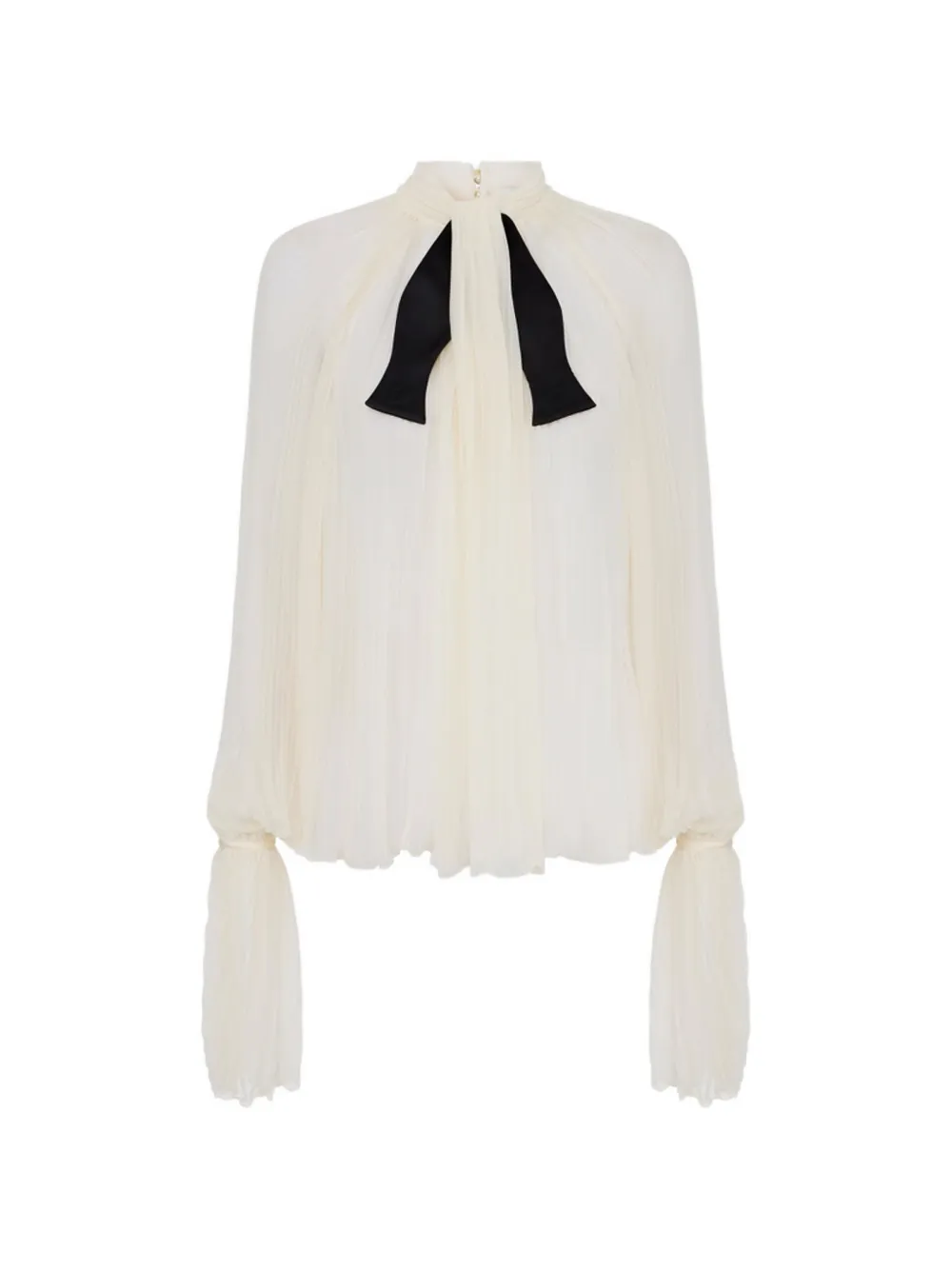Elisabetta Franchi blouse in crepon fabric - Neutrals