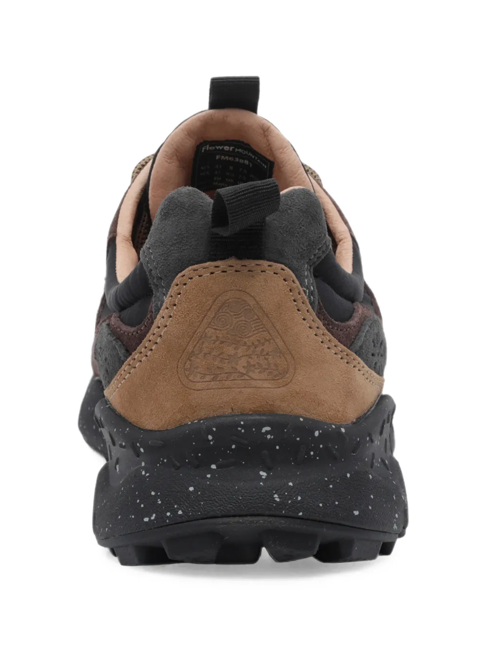 FLOWER MOUNTAIN Yamano 3 suede-panelled low-top sneakers Zwart