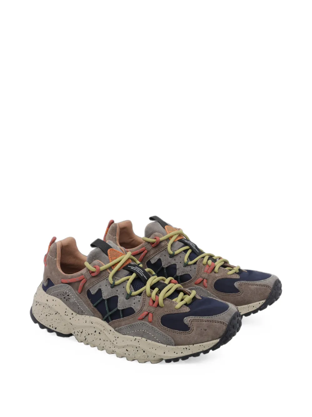 FLOWER MOUNTAIN Yamabushi speckled-sole sneakers Grijs