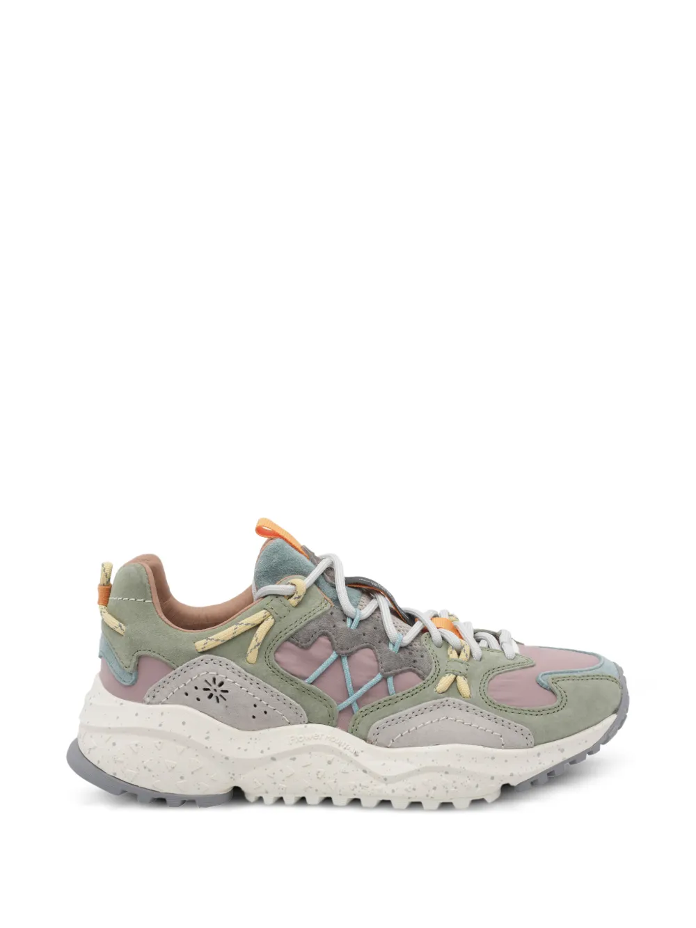 FLOWER MOUNTAIN Yamabushi Sneakers mit Einsätzen - Grün