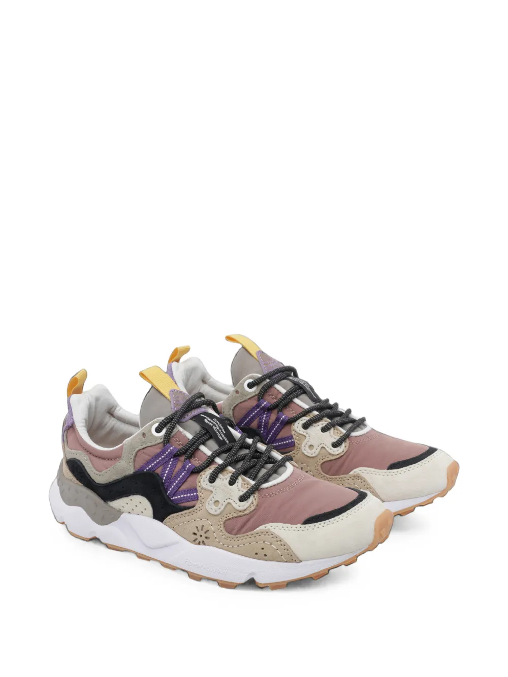 FLOWER MOUNTAIN panelled sneakers Beige