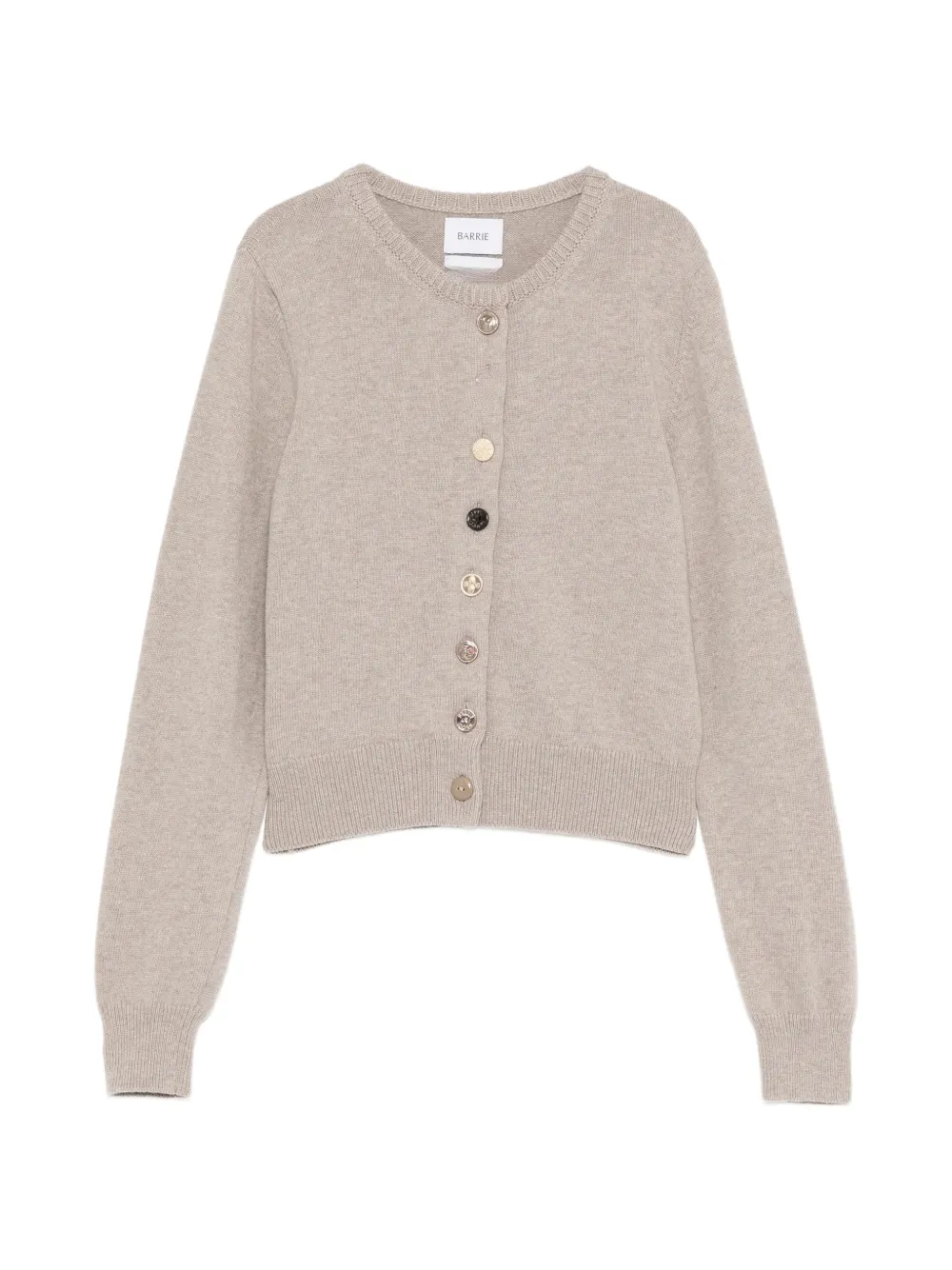 Barrie mismatched-buttons cardigan - Toni neutri