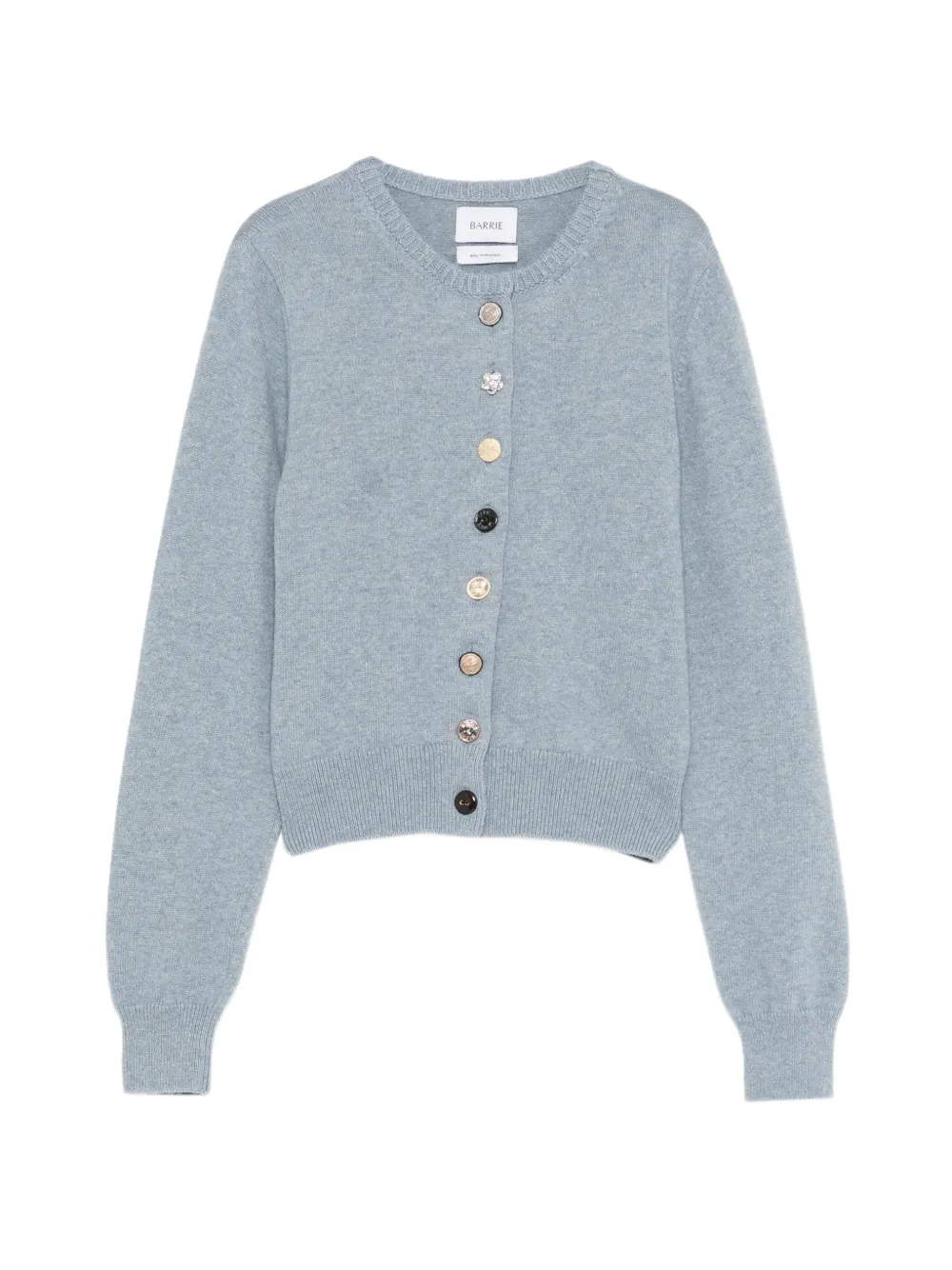 Barrie mismatched-buttons cardigan - Blu