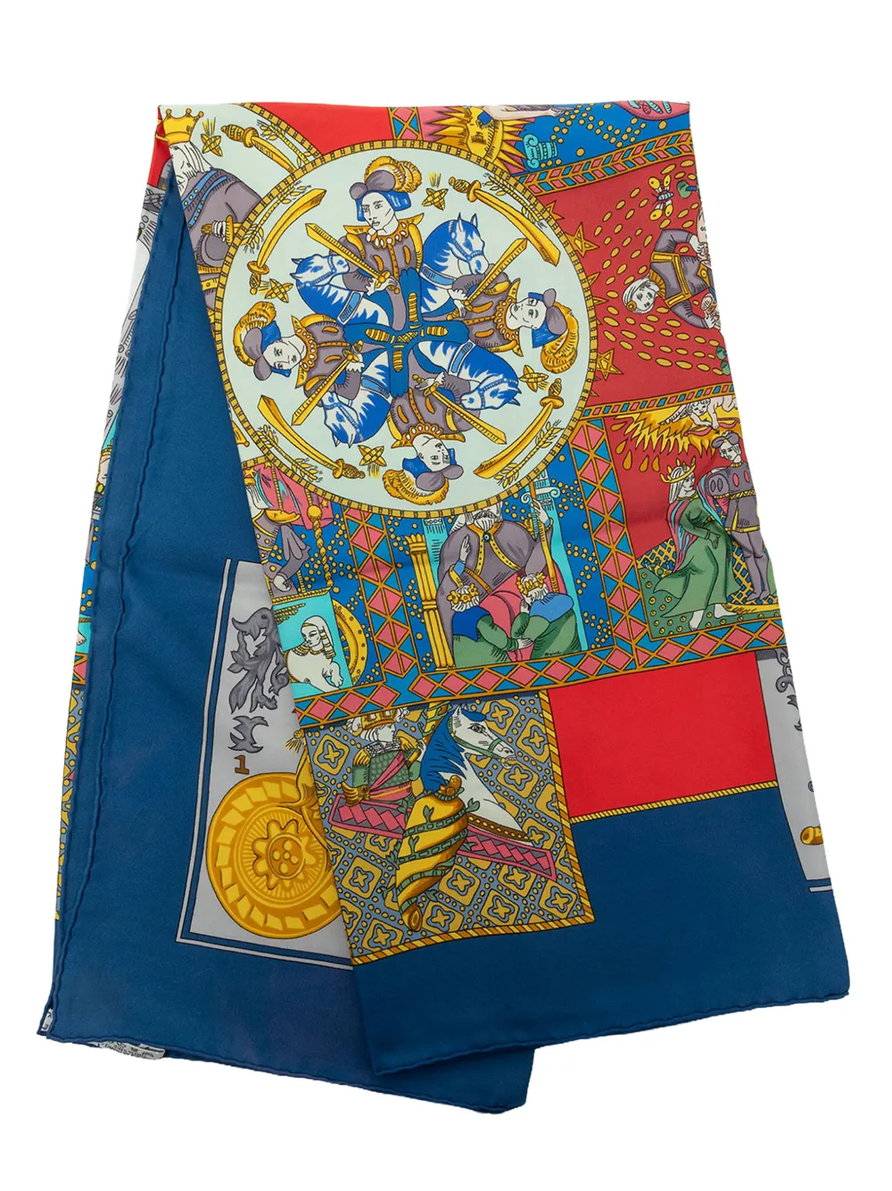 Hermès Pre-Owned 1990-2010 Le Tarot Seidenschal 90cm - Blau