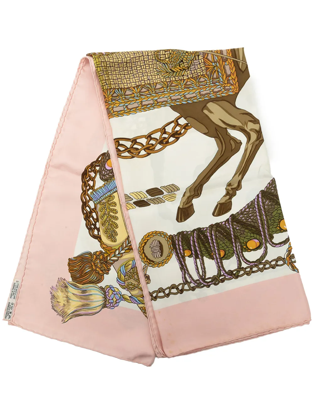 Hermès Pre-Owned 2000-2026 Le Timbalier Seidenschal 90cm - Rosa