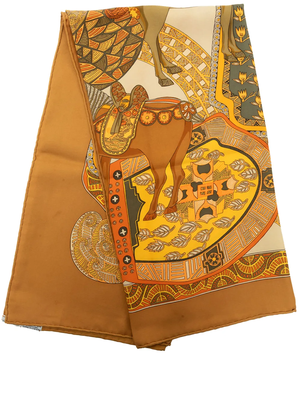 Hermès Pre-Owned 20th Century Art des Steppes Seidenschal - Braun
