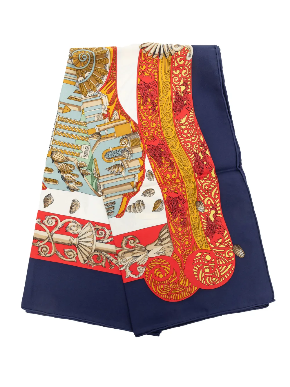 Hermès Pre-Owned 1999-2007 L Atlantide Seidenschal 90cm - Blau