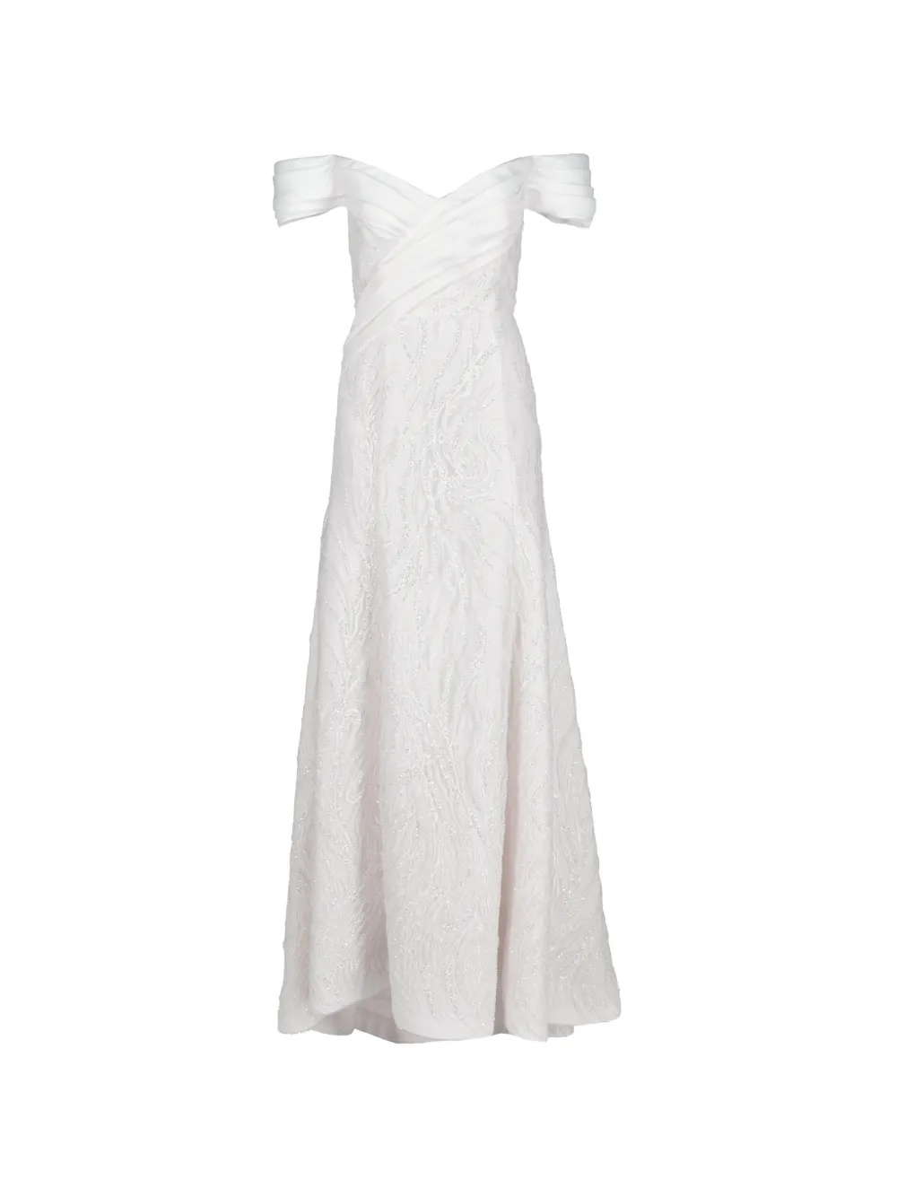 Marco Gabrielli Atelier off-shoulder sequin-embellished maxi dress - Bianco