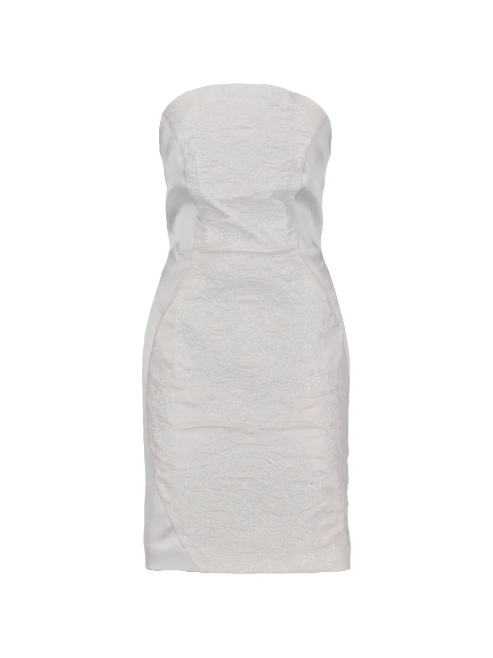 Vintage robe-bustier à coupe courte - Argent