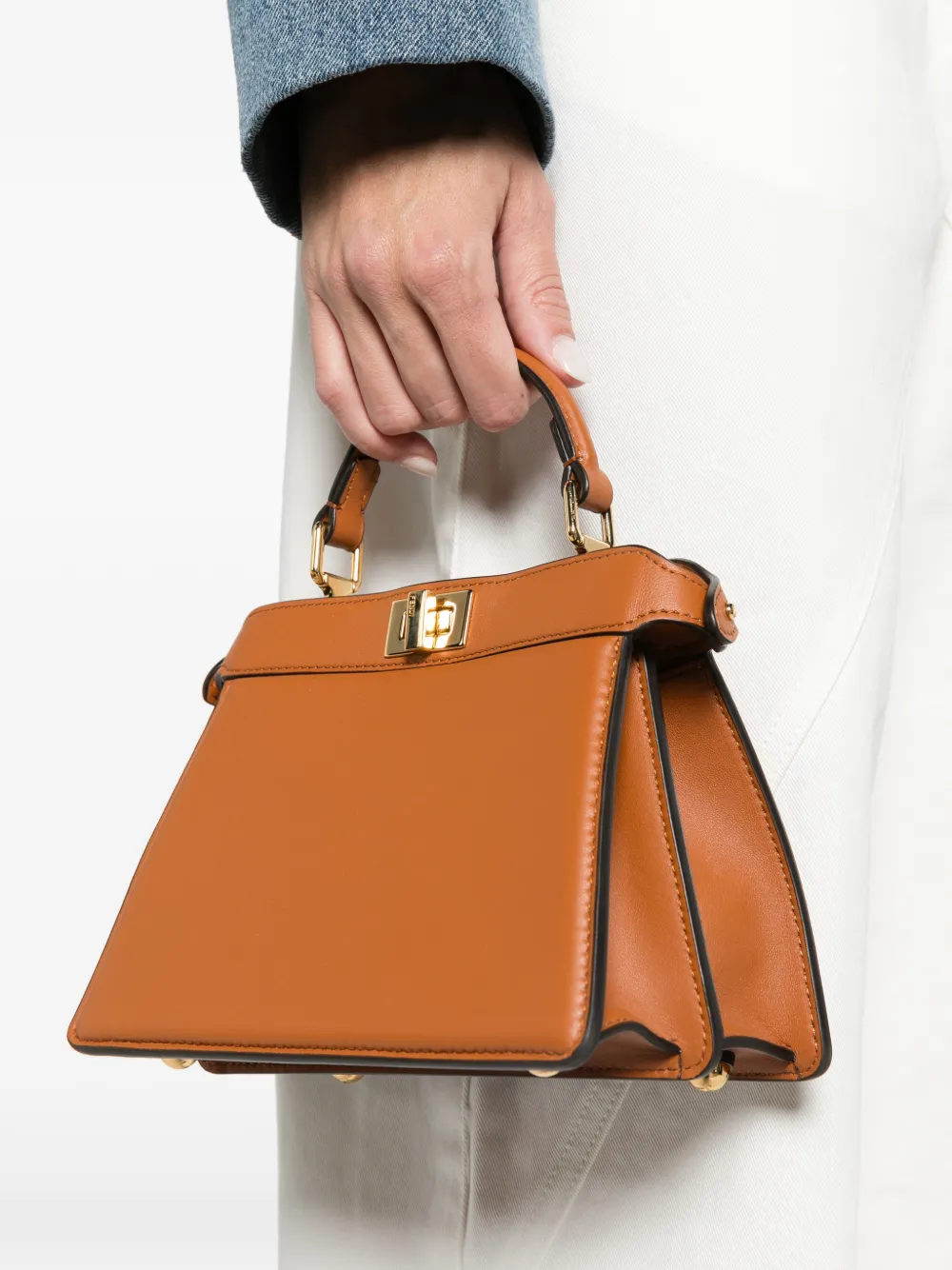 FENDI Peekaboo ISeeU petite bag Bruin