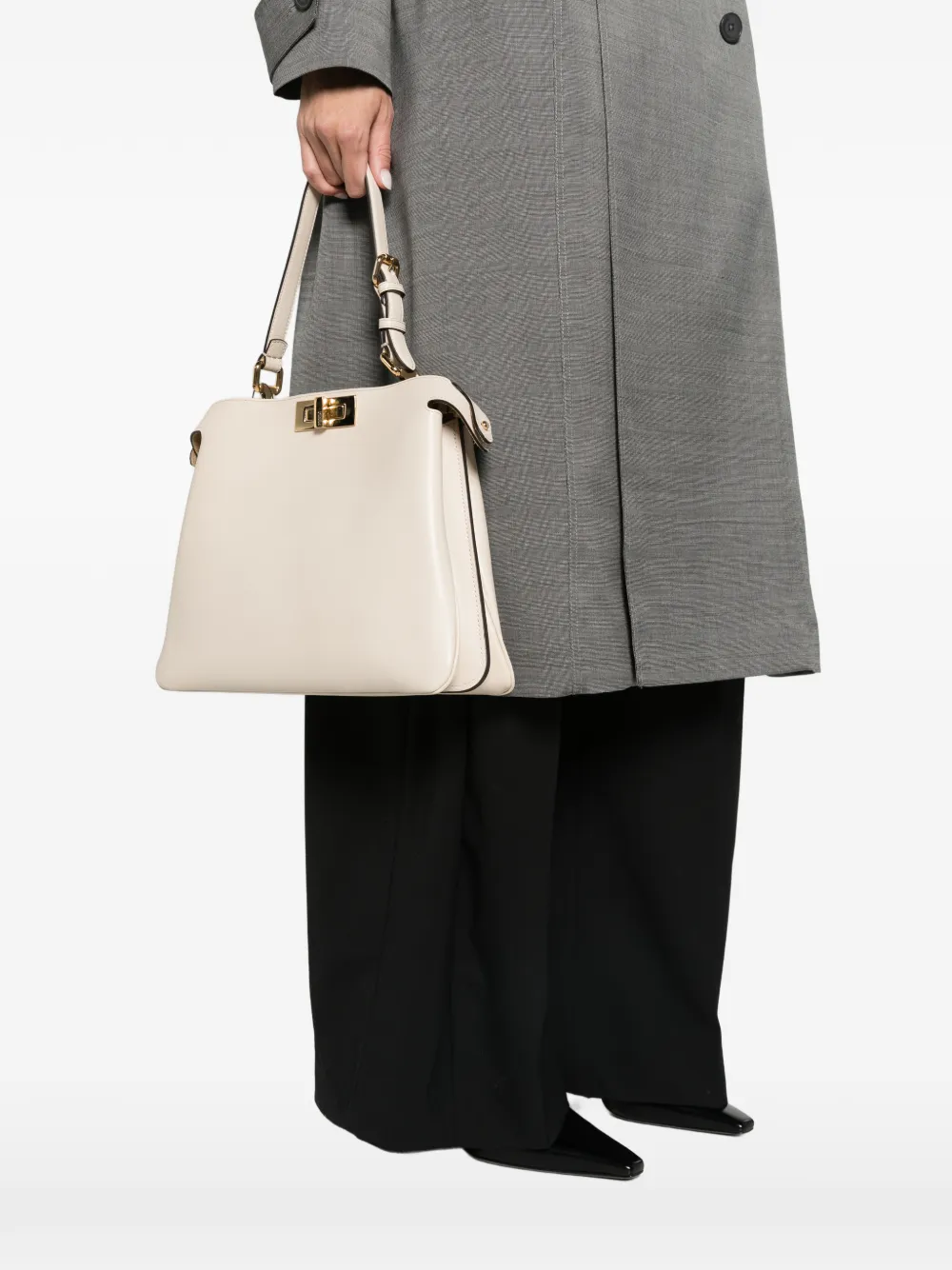 FENDI Peekaboo Soft bag Beige
