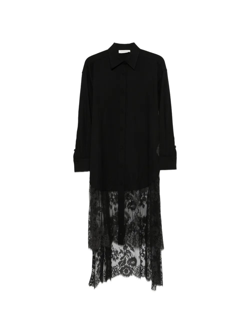ZIMMERMANN Valiant blouse met kanten vlak Zwart