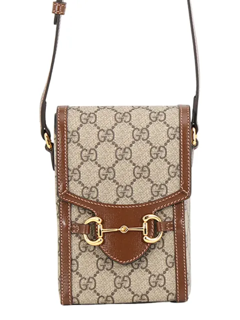 Gucci Pre-Owned bolsa crossbody Horsebit 1955 mini con motivo GG Supreme 2000-2015