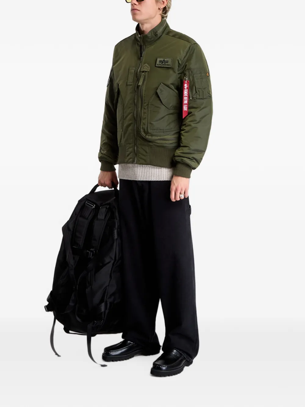 Alpha Industries Engine bomberjack Groen
