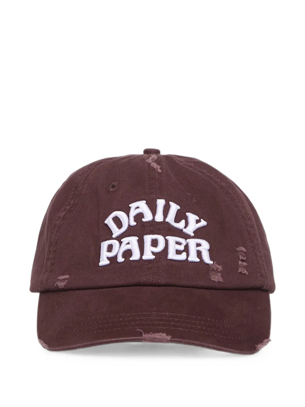 Daily Paper distressed logo-embroidered baseball cap