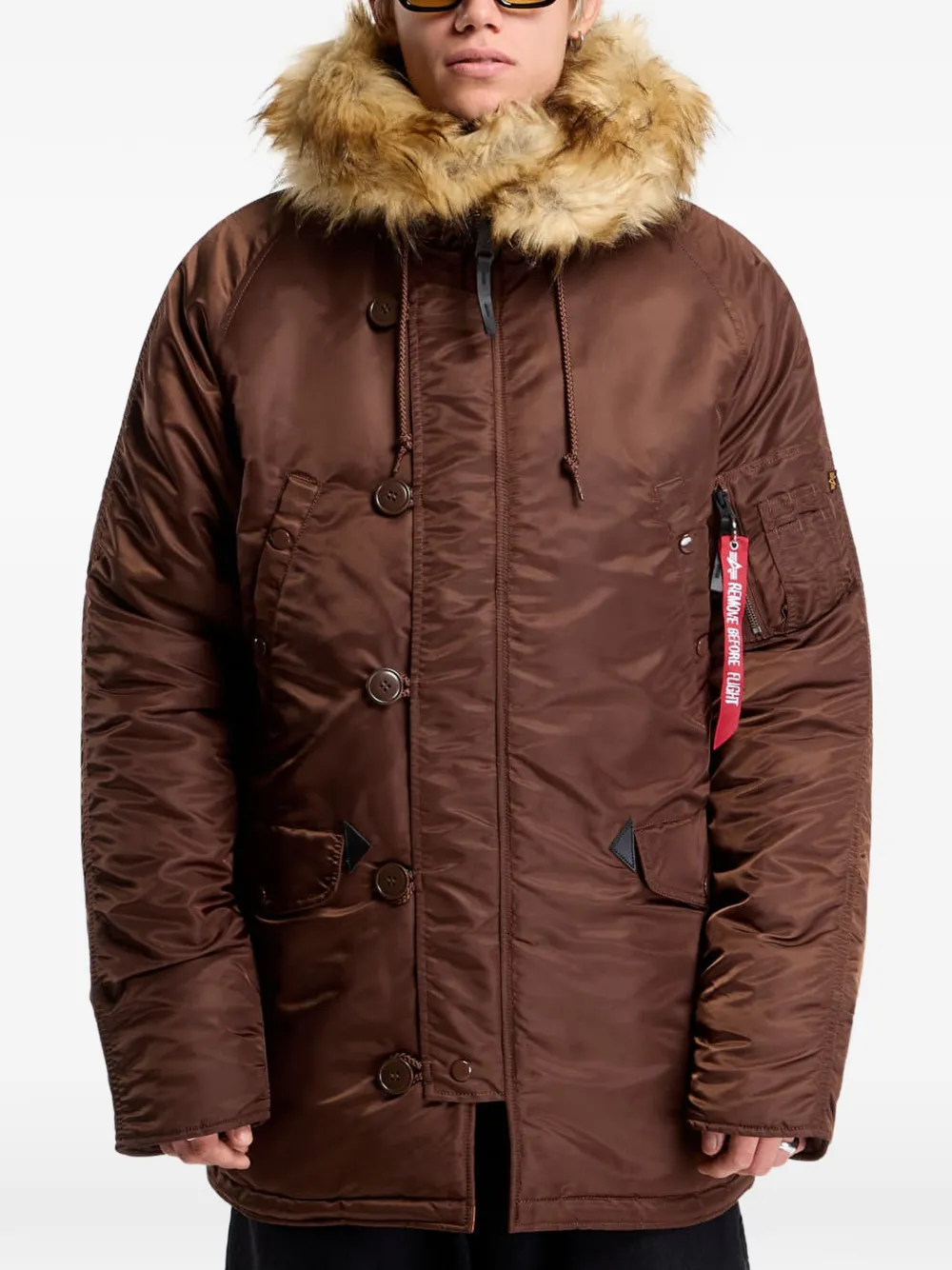 Alpha Industries N-3B VF 59 faux-fur trim jacket