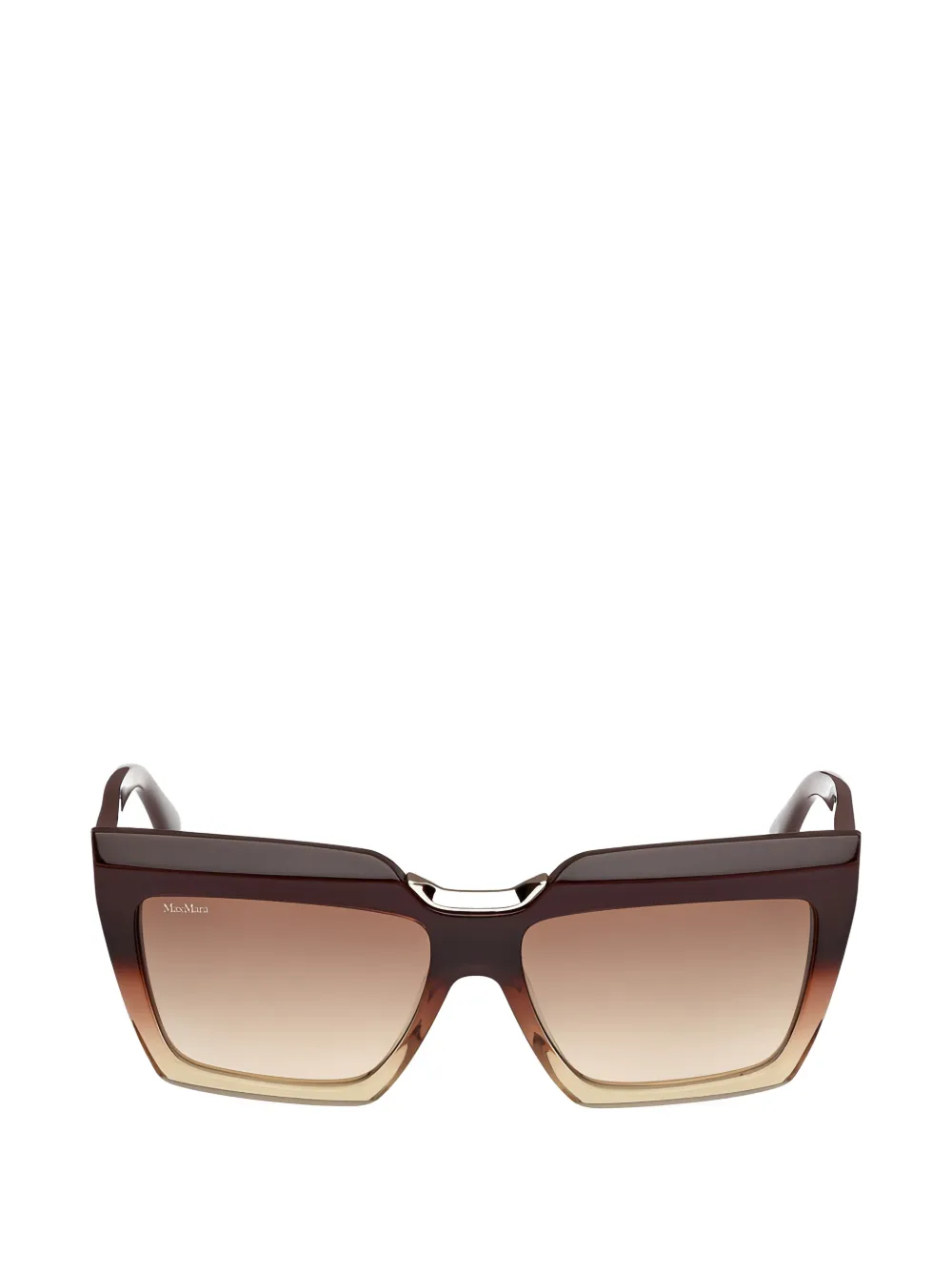 Max Mara Square-frame Sunglasses In Brown