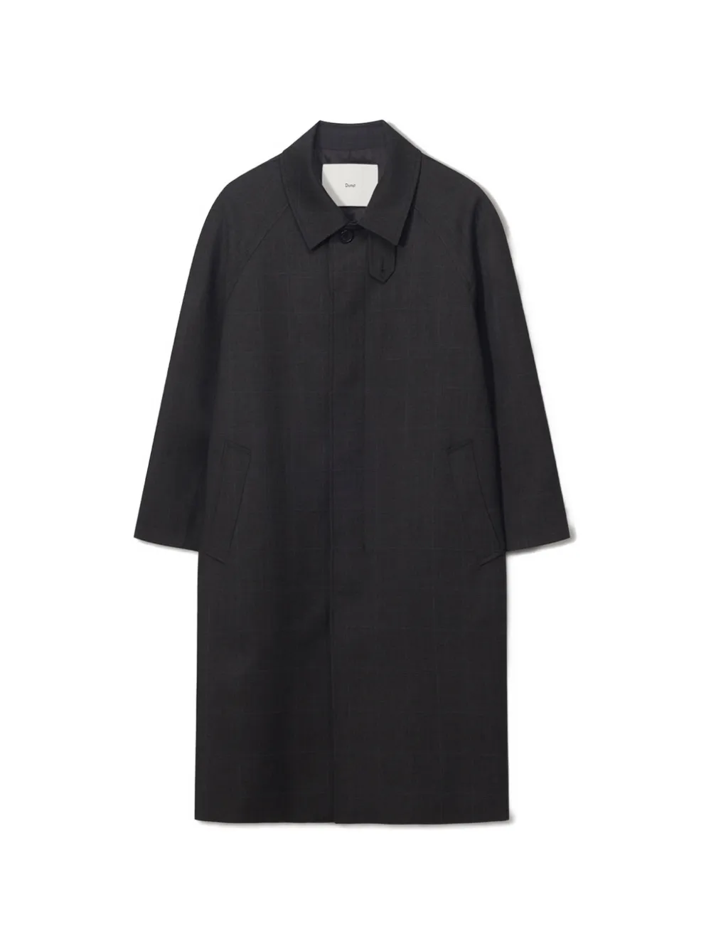 DUNST checked H-Line coat